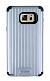 Eiroo Travel Samsung Galaxy Note 5 Ultra Koruma Silver Klf