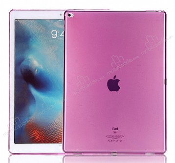 Apple iPad Pro 12.9 Ultra nce effaf Pembe Silikon Klf