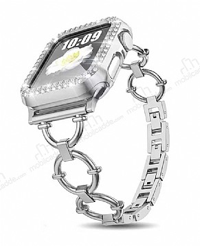 Apple Watch Tal Silver Metal Kordon (44 mm)