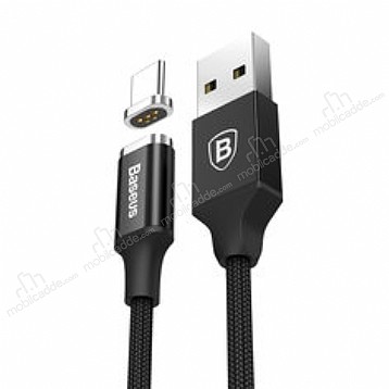 Baseus New Insnap USB Type-C Siyah Manyetik Data Kablosu 1m