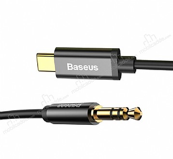 Baseus M01 Type-C Siyah Aux Kablo 1.20m