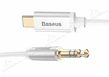 Baseus M01 Type-C Silver Aux Kablo 1.20m