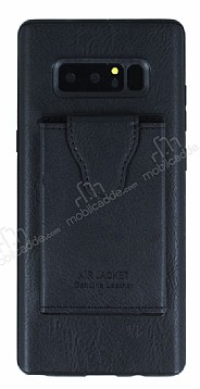 Dafoni Air Jacket Samsung Galaxy Note 8 Czdanl Siyah Deri Klf
