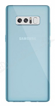 Dafoni Aircraft Samsung Galaxy Note 8 Ultra nce effaf Mavi Silikon Klf