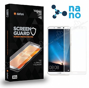 Dafoni Huawei Mate 10 Nano Premium Beyaz Ekran Koruyucu