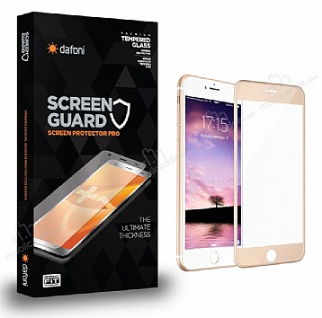 Dafoni iPhone SE 2020 Full Tempered Glass Premium Rose Gold Cam Ekran Koruyucu
