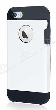 Dafoni iPhone SE / 5 / 5S Slim Power Beyaz Klf