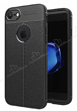 Dafoni Liquid Shield Premium iPhone 7 Siyah Silikon Klf