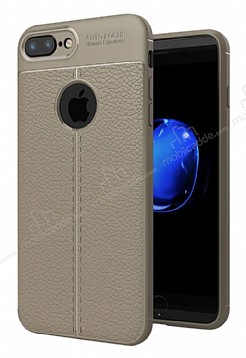 Dafoni Liquid Shield Premium iPhone 7 Plus Gri Silikon Klf