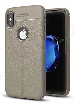 Dafoni Liquid Shield Premium iPhone X / XS Gri Silikon Klf