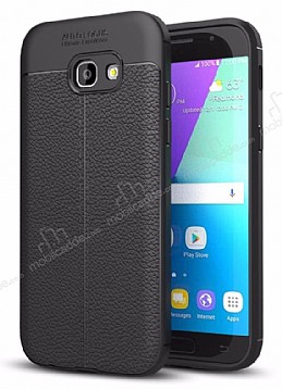 Dafoni Liquid Shield Premium Samsung Galaxy A7 2017 Siyah Silikon Klf