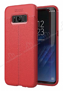 Dafoni Liquid Shield Premium Samsung Galaxy S8 Krmz Silikon Klf