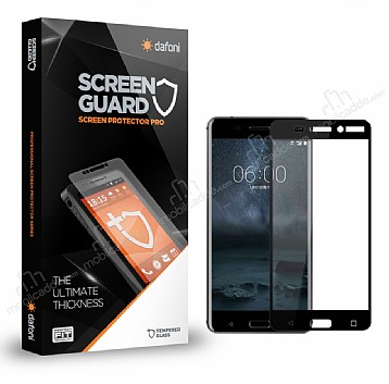 Dafoni Nokia 3 Tempered Glass Premium Full Siyah Cam Ekran Koruyucu