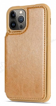 Dafoni Retro iPhone 13 Pro Max Czdanl Kahverengi Rubber Klf