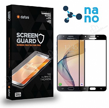 Dafoni Samsung Galaxy J7 Prime / J7 Prime 2 Full Nano Premium Siyah Ekran Koruyucu