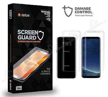 Dafoni Samsung Galaxy S8 Plus Curve Darbe Emici effaf n+Arka Ekran Koruyucu Film
