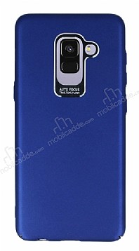 Dafoni Shade Samsung Galaxy A8 Plus 2018 Kamera Korumal Lacivert Rubber Klf