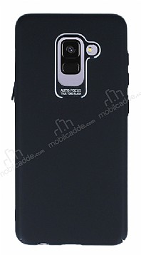 Dafoni Shade Samsung Galaxy A8 Plus 2018 Kamera Korumal Siyah Rubber Klf