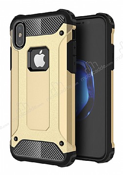 Tough Power iPhone X / XS Ultra Koruma Gold Klf