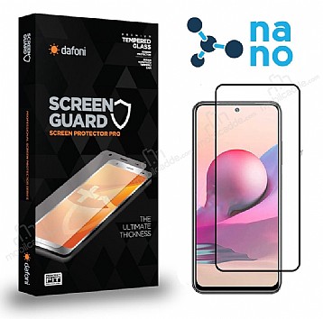 Dafoni Xiaomi Redmi Note 10S Full Nano Premium Siyah Ekran Koruyucu