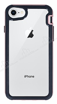 Eiroo Bumper Hybrid iPhone 6 / 6S / 7 / 8 Rose Gold Kenarl effaf Rubber Klf