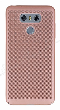 Eiroo Air To Dot LG G6 Delikli Rose Gold Rubber Klf