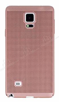 Eiroo Air To Dot Samsung N9100 Galaxy Note 4 Delikli Rose Gold Rubber Klf