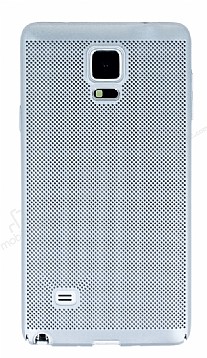 Eiroo Air To Dot Samsung N9100 Galaxy Note 4 Delikli Silver Rubber Klf
