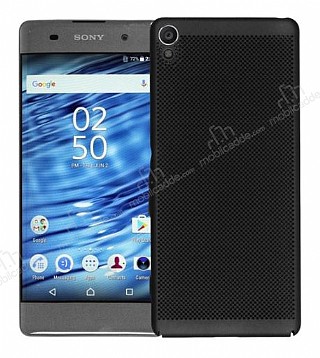 Eiroo Air To Dot Sony Xperia XA Ultra Delikli Siyah Rubber Klf