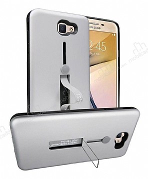 Eiroo Alloy Fit Samsung Galaxy J7 Prime / Prime 2 Selfie Yzkl Silver Klf