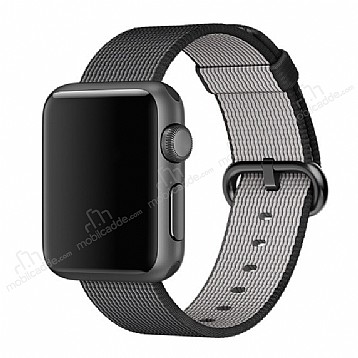 Eiroo Apple Watch / Watch 2 / Watch 3 Siyah Spor Loop Kordon (42 mm)