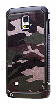 Eiroo Army Samsung Galaxy Note 4 Ultra Koruma Yeil Klf