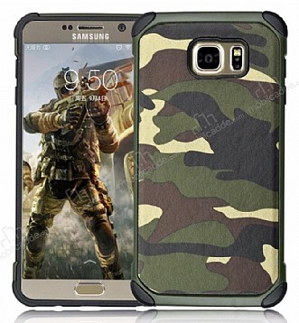 Eiroo Army Samsung Galaxy Note 5 Ultra Koruma Yeil Klf
