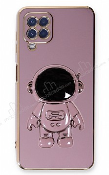 Eiroo Astronot Samsung Galaxy A22 4G Standl Mor Silikon Klf