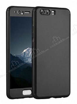 Eiroo Body Fit Huawei P10 360 Derece Koruma Siyah Silikon Klf