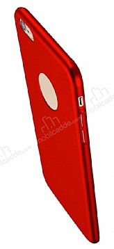 Eiroo Body Thin iPhone 6 / 6S 360 Derece Koruma Krmz Rubber Klf