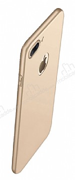 Eiroo Body Thin iPhone 7 Plus 360 Derece Koruma Gold Rubber Klf