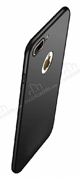 Eiroo Body Thin iPhone 7 Plus 360 Derece Koruma Siyah Rubber Klf