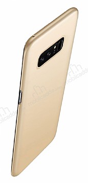 Eiroo Body Thin Samsung Galaxy Note 8 360 Derece Koruma Gold Rubber Klf