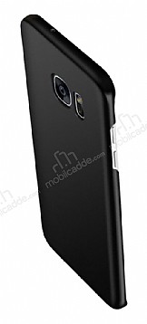 Eiroo Body Thin Samsung Galaxy S6 Edge 360 Derece Koruma Siyah Rubber Klf