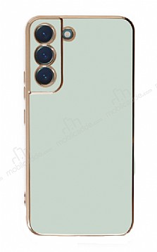 Eiroo Borderline Samsung Galaxy S22 5G Kamera Korumal Yeil Silikon Klf