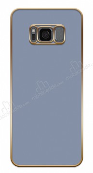 Eiroo Borderline Samsung Galaxy S8 Kamera Korumal Mavi Silikon Klf