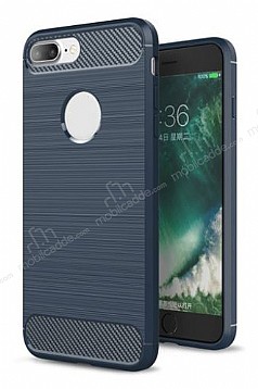 Eiroo Carbon Shield iPhone 7 Plus Ultra Koruma Lacivert Klf