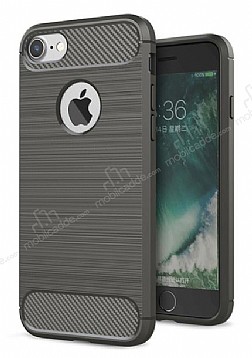 Eiroo Carbon Shield iPhone 7 Ultra Koruma Dark Silver Klf