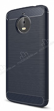Eiroo Carbon Shield Motorola Moto E4 Plus Ultra Koruma Lacivert Klf