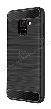 Eiroo Carbon Shield Samsung Galaxy A8 2018 Ultra Koruma Siyah Klf