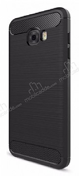 Eiroo Carbon Shield Samsung Galaxy C7 Pro Ultra Koruma Siyah Klf