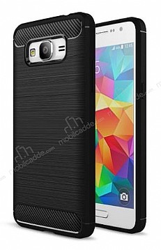 Eiroo Carbon Shield Samsung Galaxy Grand Prime / Prime Plus Ultra Koruma Siyah Klf