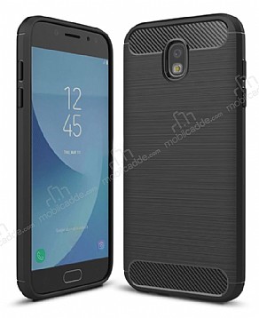 Eiroo Carbon Shield Samsung Galaxy J7 Pro 2017 Ultra Koruma Siyah Klf