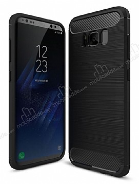 Eiroo Carbon Shield Samsung Galaxy S8 Ultra Koruma Siyah Klf